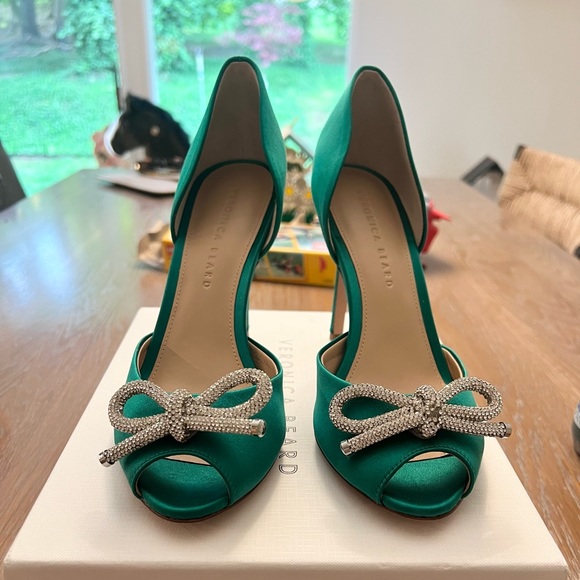 Veronica Beard Gadot Peep Toe Heels - Picture 2 of 4